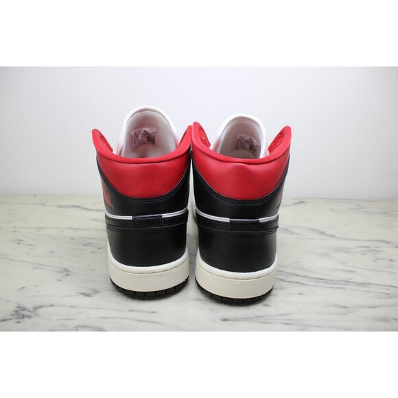 NIKE Air Jordan 1 Mid (Women's) – Black/Gym Red-Sail (US 12) NEW IN BOX - Picture 4 of 13